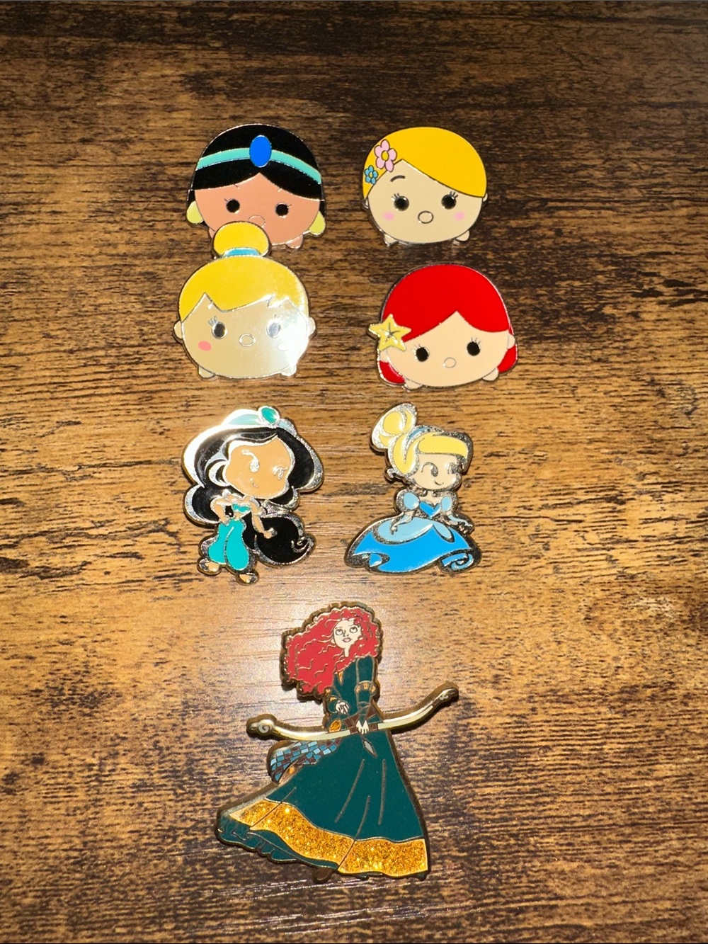 Disney trading pins, princess assortment